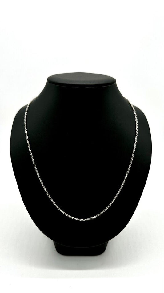14kt Wg Rope Chain 22in