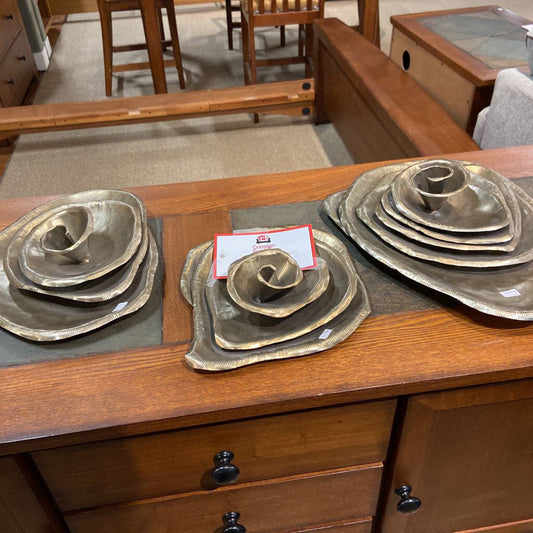 S/3 Wall Mount Metal Roses (TL)