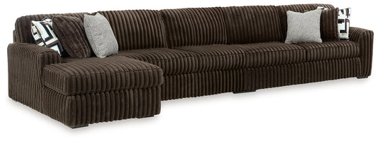 Midnight-Madness 3-Piece Sectional with Chaise