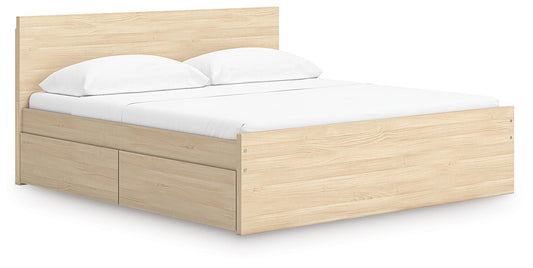 Ashley Express - Onita King Panel Platform Bed with 2 Side Storage