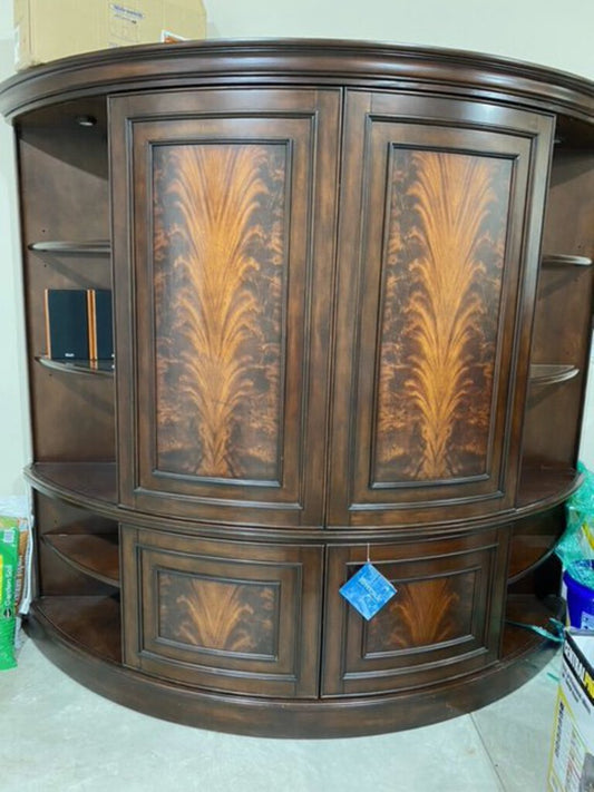 2pc Carved DW Armoire