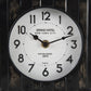 Karl 6.0L x 3.0W x 6.8H Rustic Black Iron Rounded Square Table Clock