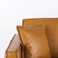 D'Arcy 65.0L x 37.0W x 34.0H Tan Leather Love Seat