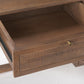 Grier 62.0L x 22.0W x 30.0H Medium Brown Solid Wood W/Cane Office Desk