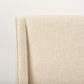 Kensington Cream Upholstered w/ Medium-Brown Solid Wood Bar/Counter Stool
