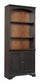 Hampton Bookcase Wall (Black Cherry)