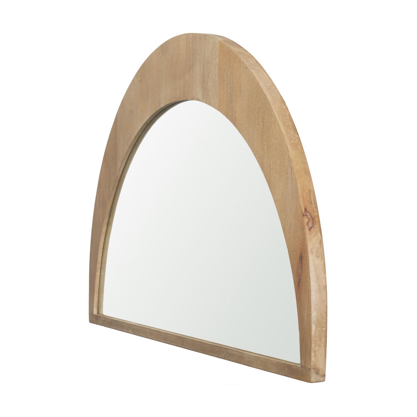 Celeste Light Brown Wood Small Mirror