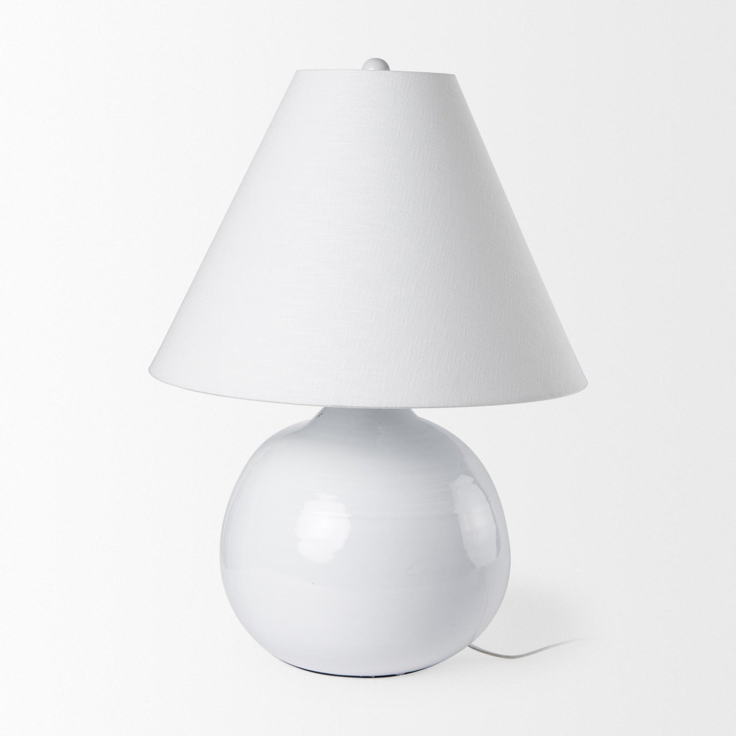 Mehdi White Ceramic Table Lamp