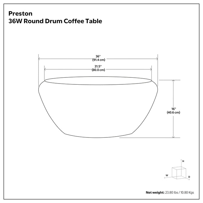 Preston - Coffee Table - Antique Gold