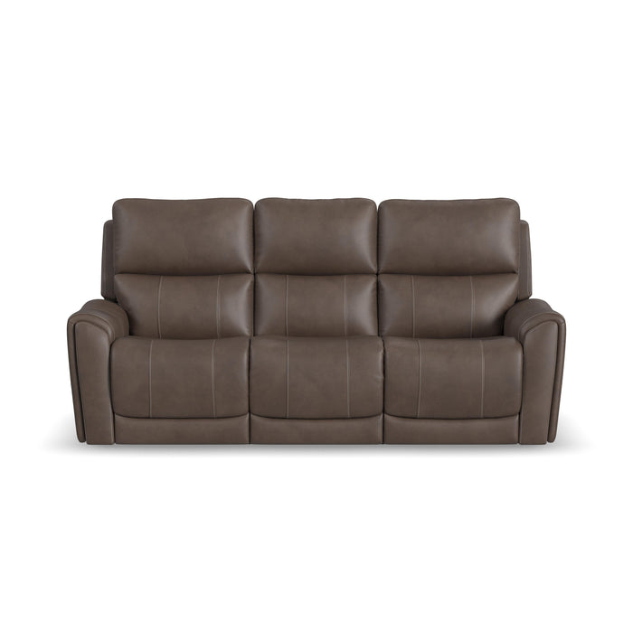 Carter - Power Reclining Sofa With Console & Power Headrests & Lumbar - Cappuccino