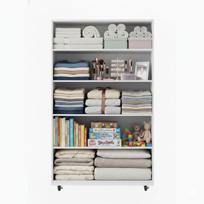 Modern 5 Drawer Dresser With Wheels