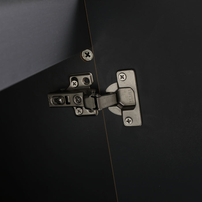 Modern Freestanding Bathroom Vanity With Resin Sink & Soft Close Cabinet Doors