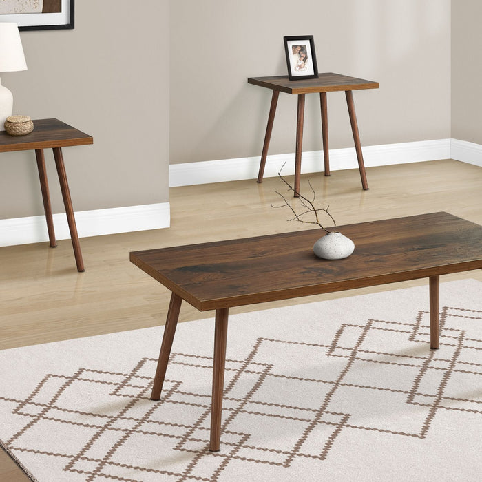 Contemporary 3 Piece Table Set With Coffee Table And 2 End Tables