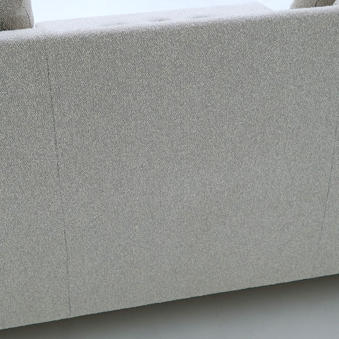 Dawson - Reconfigurable Chaise Sectional - Pebble Gray