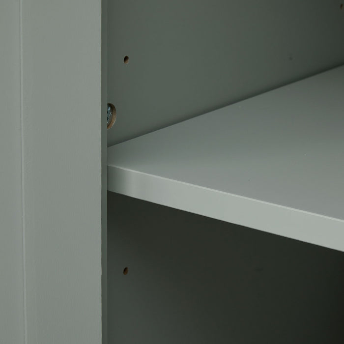 Tall Storage Cabinet With 2 Drawers For Bathroom