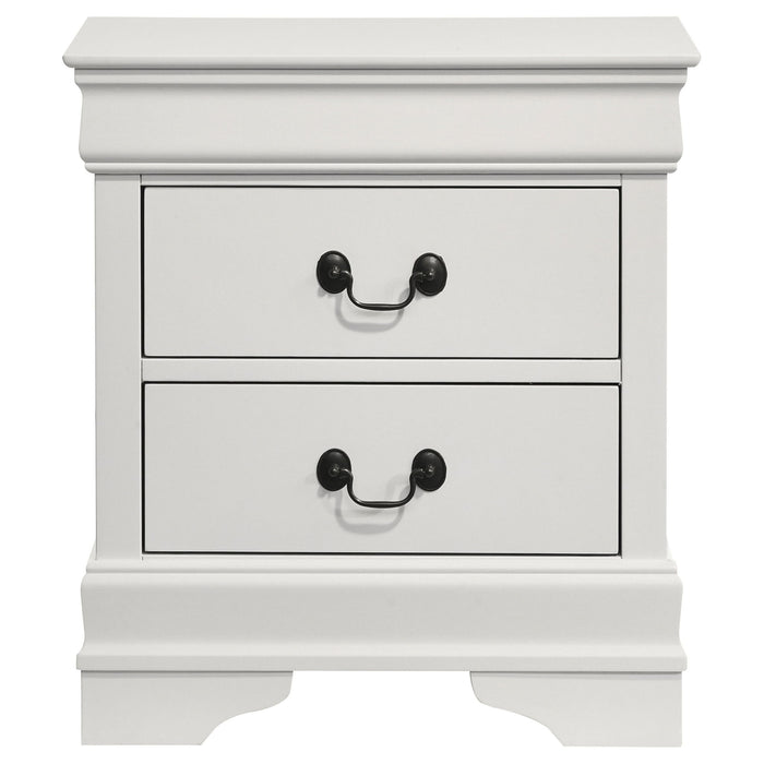 2 Drawer Nightstand - White