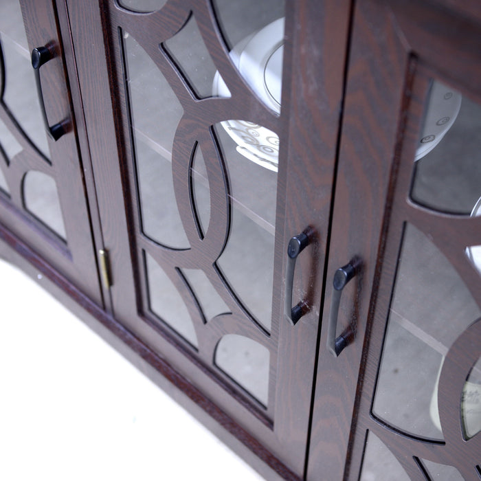 Spacious Sideboard With 3 Doors - Ox Blood Red