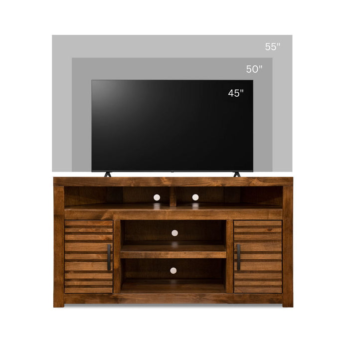 Corner TV Console - Brown