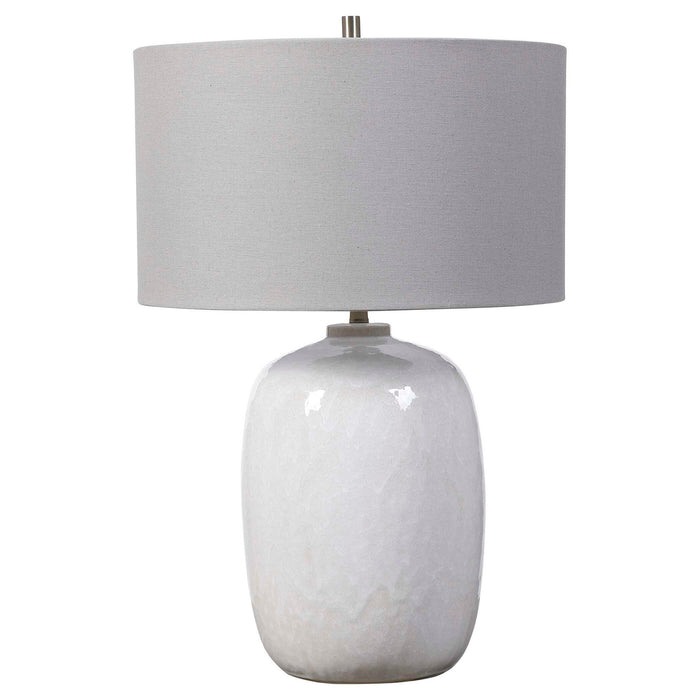 Winterscape - Glaze Table Lamp - White