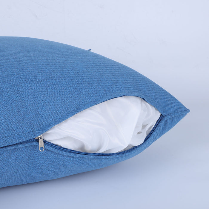 Outdoor Deep Seat Cushion Set Waterproof Fade Resistant Patio Furniture Cushions, Removable Covers, Adjustable Straps & Handles - Navy Blue