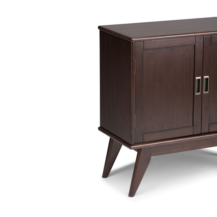 Draper - Low Storage Cabinet - Medium Auburn Brown