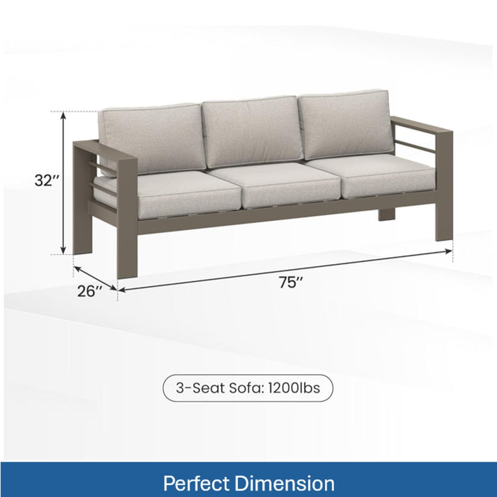 Outdoor Patio Set All-Weather & Thick Cushions