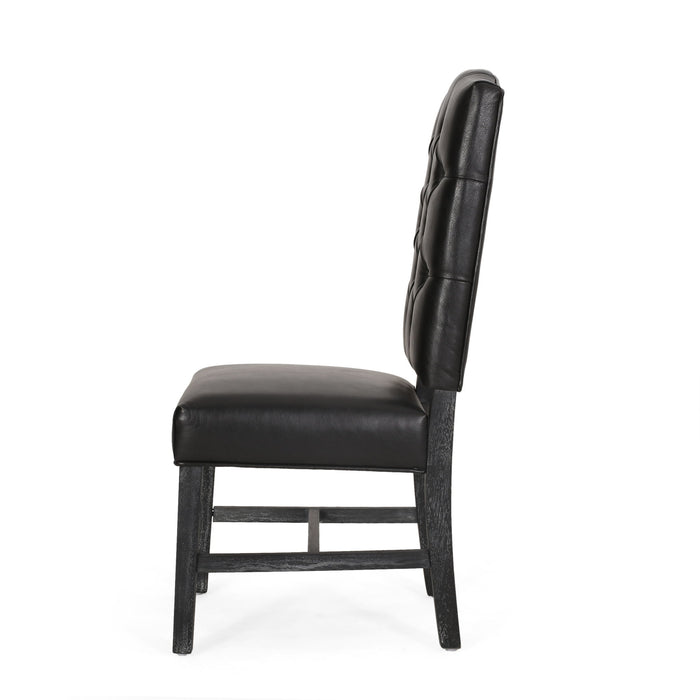 Elegant Dining Chair With Button Tufted Design