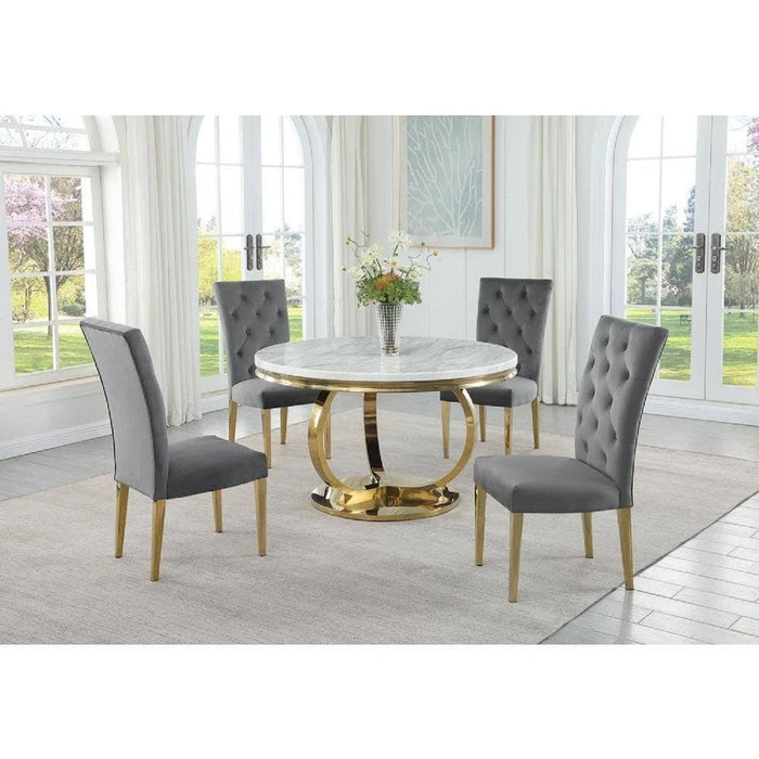 Modern Design Upholstered Dining Chair (Set of 2)
