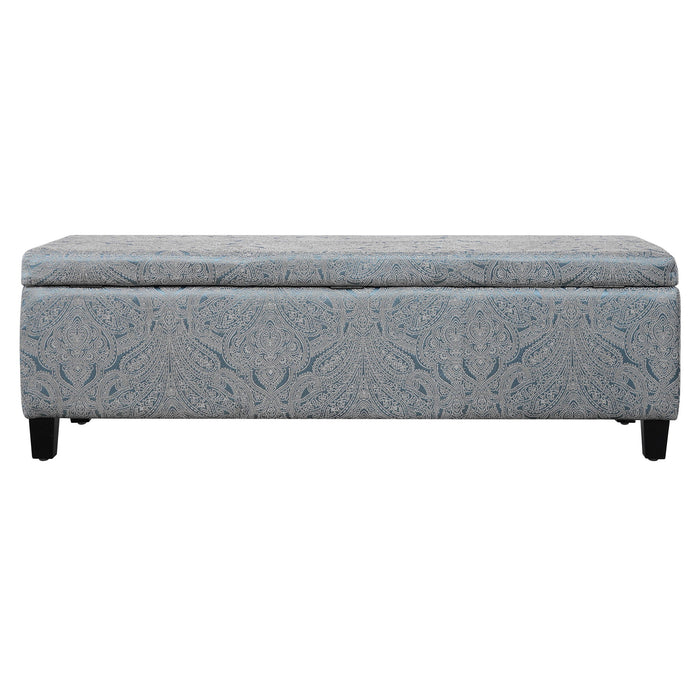 Indoor Storage Ottoman Bench With Hidden Storage - Pattern