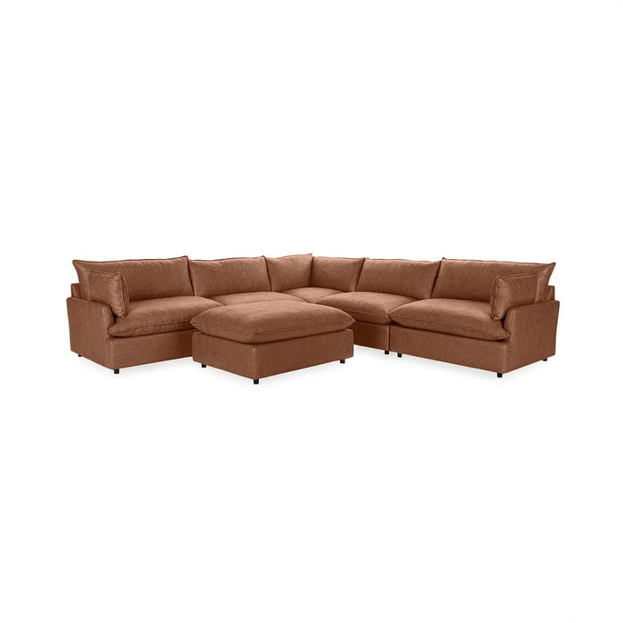 Caplan - 6 Piece Modular Sectional With Ottoman