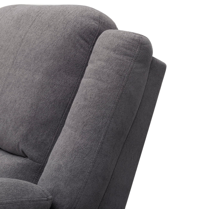 3 Piece Reclining Sofa Set With 150° Deep Recline, 3 Seat Couch, Loveseat & Single Recliner - Gray
