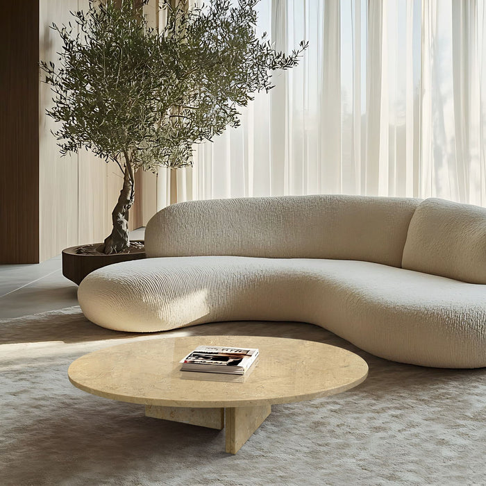 Luxury Coffee Table With Unique Veining, Unique Stone Design