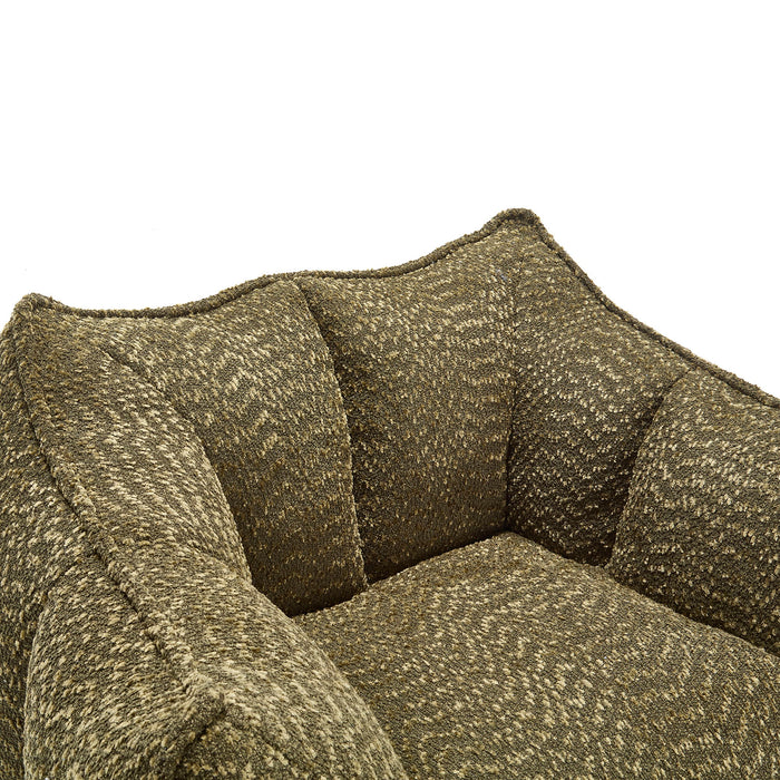 Comfortable Chenille Sofa Chairs With Highly Resilient Foam For Living Rooms And Bedrooms