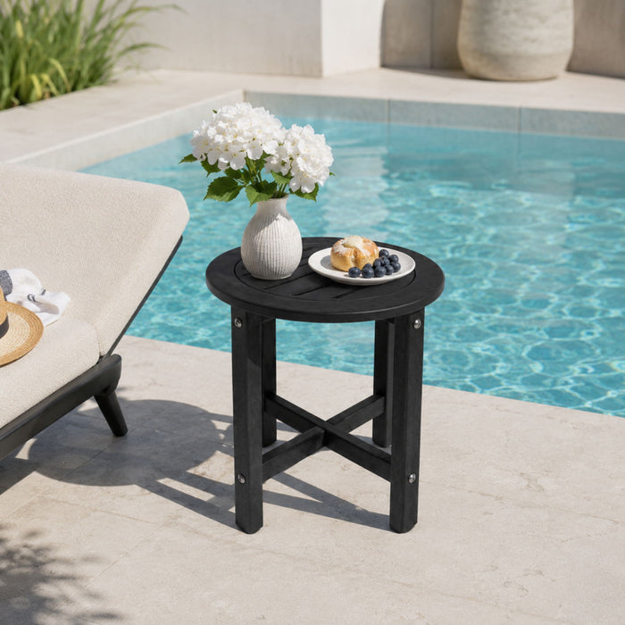 Round Outdoor Side Table
