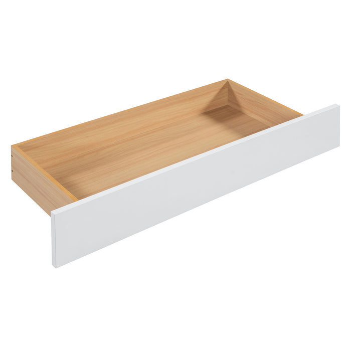 Storage Platform Bed, With 2 Big Drawers, Trundle