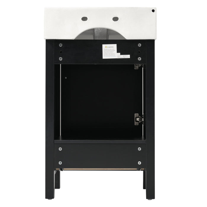 Bathroom Vanity With Sink, Frame And Drawer