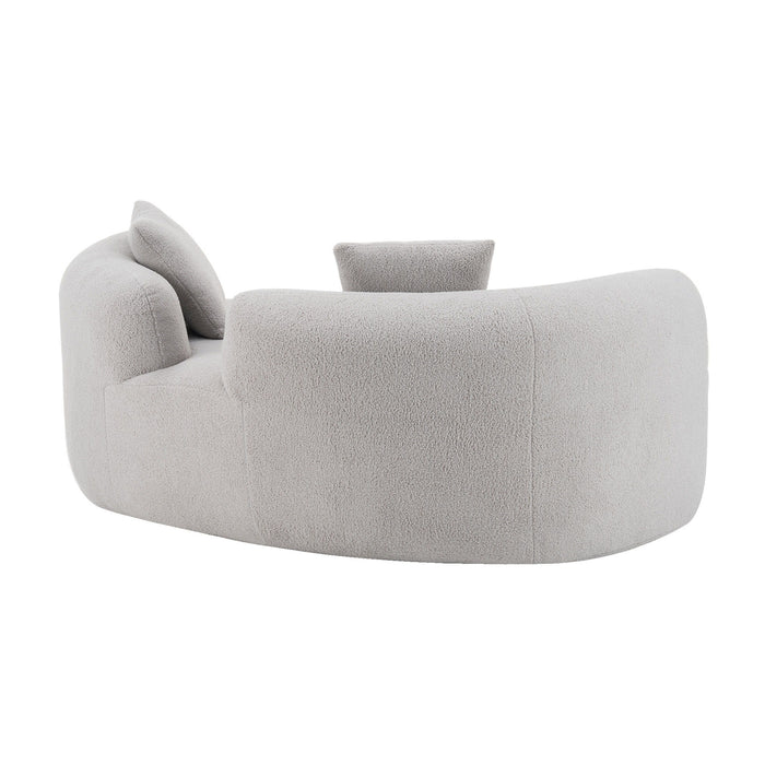 Modern Curved Loveseat