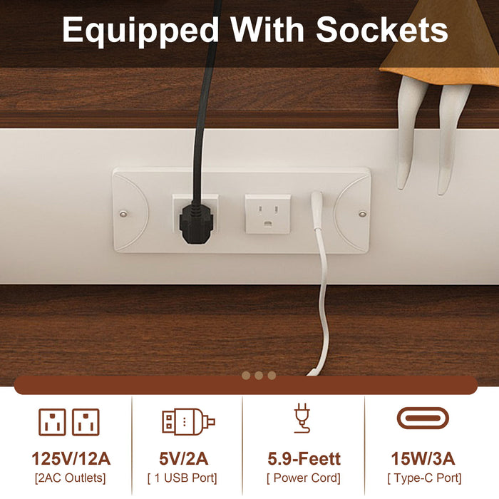 Retro Kitchen Island Set With Chairs, Extendable & Rotating Table, 4 Drawers & Door Cabinets
