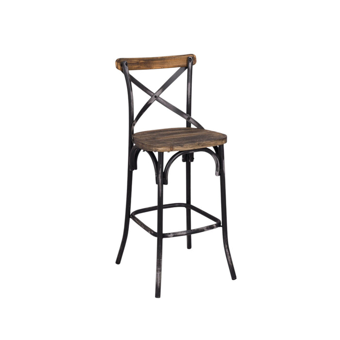 Zaire - Bar Chair - Black / Oak