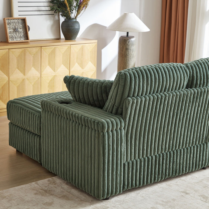 3 Seater Sofa With 2 Ottomans For Living Room