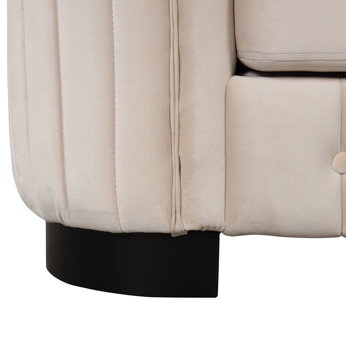 Sofa With Thick Removable Seat Cushion, 3 Seater