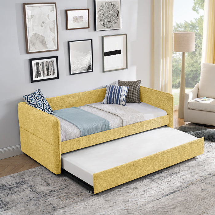 Upholstered Daybed With Pop Up Trundle