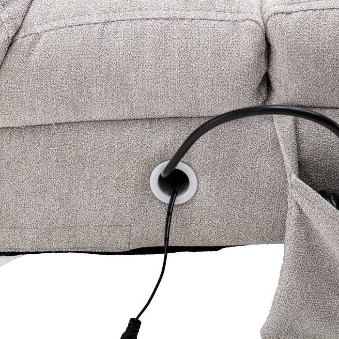 Massage Chaise Lounge Indoor With Remote Control, Ergonomic Electric Massage Lounger