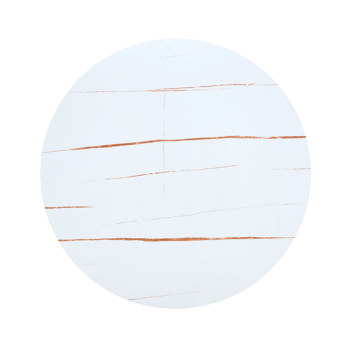Round Dining Table & Thickened Top For Kitchen