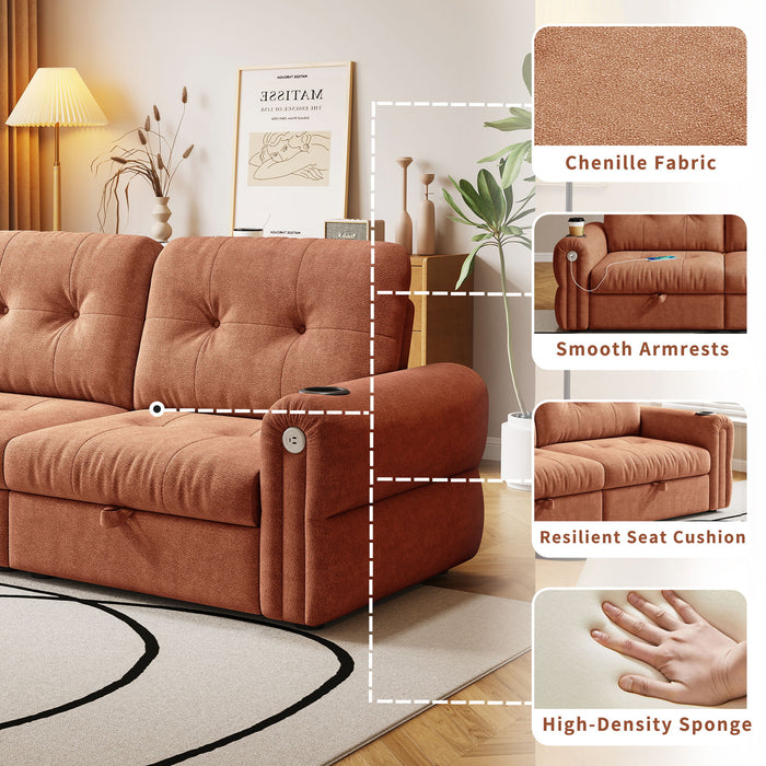 Cloud Like Convertible Sofa Bed With For Living Room