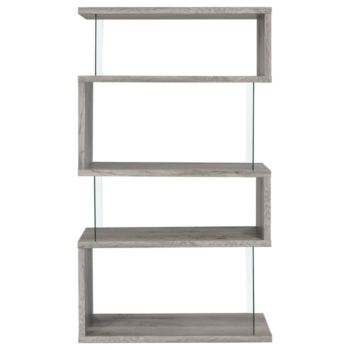 Elias - 4 Shelf Bookshelf With Zigzag Design