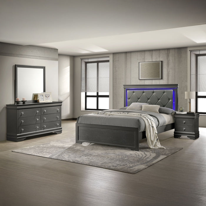 Blaze - Bedroom Set With LED Headboard