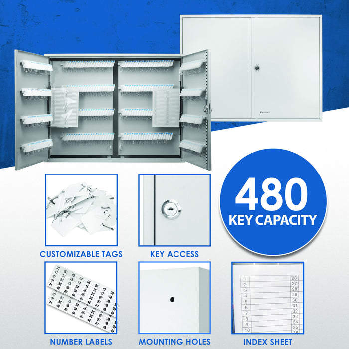 Adjustable Key Cabinet With Lock