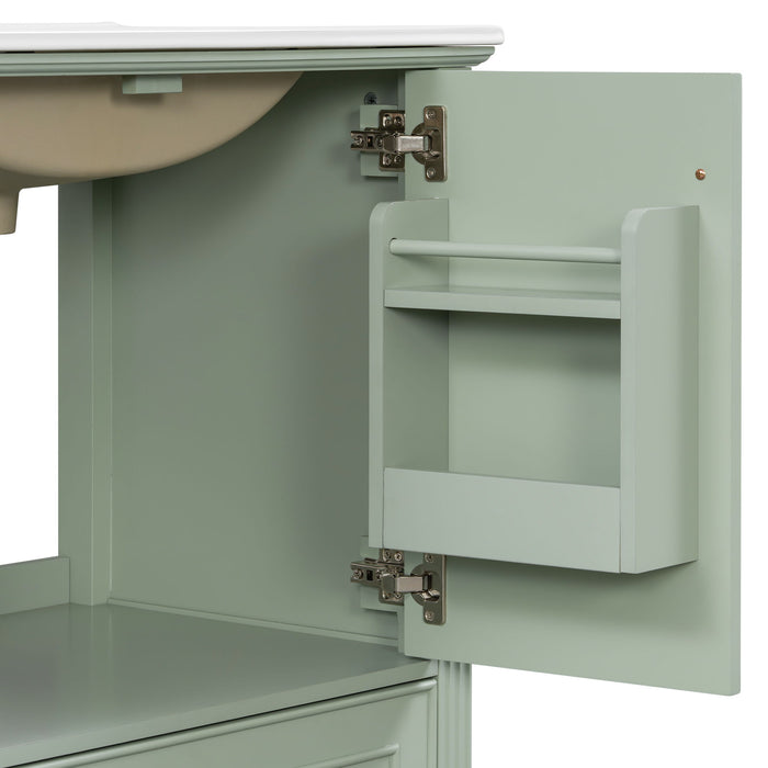 Freestanding Vanity With 1 Drawer & 2 Soft Close Doors With Door Mounted Storage