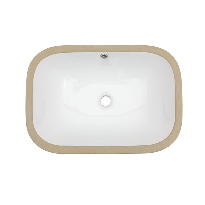 Modern Ceramic Undermount Bathroom Sink With Overflow, High Quality